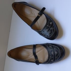 Naturalizer black leather Mary Jane flats-sz 6M